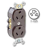 Leviton 5585 Back and Side Wired 15Amp 277V AC Grounding